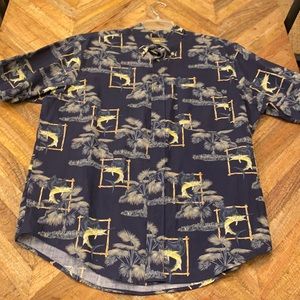 Men’s cotton short sleeve button up shirt